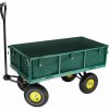 tectake 400973 záhradný prepravný vozík 350 kg - zelená
