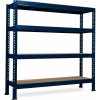 Trestles Regál 2400 x 2200 x 800 mm 4 police modrá