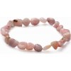 Nefertitis Opál ružový náramok z oválnych kamienkov NF14456 - obvod cca 16 až 22 cm