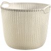 Curver okrúhly kôš na bielizeň KNIT L 30 l - krémový 03673-X64