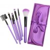 Divine cosmetics P218 sada štetcov na makeup fialová 7 ks