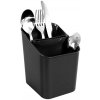 Odkvapkávač a organizér na príbory čierny