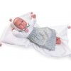 Miminko - Můj první reborn Berta v modré sukni od firmy Antonio Juan ze Španělska (Mi Primer Reborn Berta con faldón y pompones)