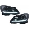 KITT Lightning LED DRL Headlights suitable for Mercedes C-Class W204 S204 (2011-2014) with Dynamic Sequential Turning Light