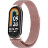 PROTEMIO 87198 MILANESE Kovový remienok pre Xiaomi Smart Band 9 strieborný ružový