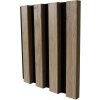 ASKO Dizajnový akustický panel dub prírodná/čierna plsť 20 x 400 x 2600 mm