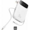 Powerbanka Baseus Qpow2 20000mAh, 30W, s káblom USB-C biela