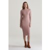 ŠATY GANT MINI CABLE KNIT DRESS DUSTY PINK