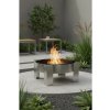 Dizajnové ohnisko FUEGO, priemer 58 cm, nerez, strieborné