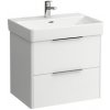 Kúpeľňová skrinka pod umývadlo Laufen Base 61,5x53x44 cm biela lesk H4022921102611