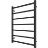 Mario-Radiators Kúpeľňový rebríkový radiátor INOX TOKIO 161W/230V 77x53 cm nerez/čierna 1.072.048844.BM + záruka 3 roky zadarmo