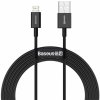 NONAME Baseus CALYS-A01 Superior Fast Charging Datový Kabel USB to Lightning 2.4A 1m Black PR1-6953156205406