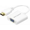 AlzaPower HDMI (M) to VGA (F) 0,18 m biely APW-ADHDVG01W