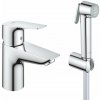 Grohe BauEdge - Umývadlová batéria s bidetovou spŕškou, chróm - 23757001