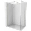 Mexen Kioto-X sprchová stena Walk-in 130 x 70 cm, transparentná 10 mm, kartáčovaný nikel - 800-130-202-97-00-070-X