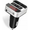 CONNECT IT InCarz Bezdrôtový FM transmitter, 2 x USB + 3,5 mm AUX, STRIEBORNÝ