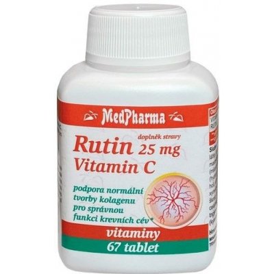 MedPharma Rutin 25 mg + Vitamín C 67 kapsúl