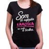 Fajntričko Tričko - Najlepšia kamoška a bodka, Farba čierna, Strih/ Variant Dámsky
