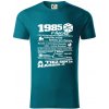 1985 v kocke - Tričko z organickej bavlny - 2XL ( Petrolejová )