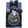 DETEXPOL Obojstranné bavlnené obliečky HARRY POTTER Hrad, 140/200+70/80