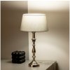 Brilagi - Stolná lampa CERIA 1×E27/60W/230V, Ø 25 cm, lesklý chróm/sivá 1xEG78312+1xEG781033 + záruka 3 roky zadarmo