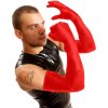 M&K Shoulder Rubber Gloves Red, latexové rukavice dlhé k ramenám