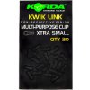 Korda Karabínka Kwik Link Čierna Small 20 ks