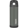 Thermos Detská termoska so slamkou čierna 470 ml