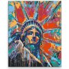 Maľovanie podľa čísel - Farebná Socha slobody - 80x100 cm, plátno vypnuté na rám - výroba CZ