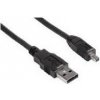 Logo USB kabel (2.0) USB A samec - 8-pin samec 1.8m černý PANASONIC blistr