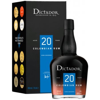 Dictador 20y 40% 0,7 l (kartón)