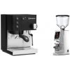 Rancilio Silvia E, black + Eureka Atom W 75, chrome