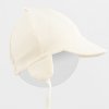 Detská bavlnená čiapočka so šiltom New Baby Casually dressed cream