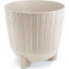 Kvetináč RYFO N ECO WOOD 19,5 cm - farba: biela ECO
