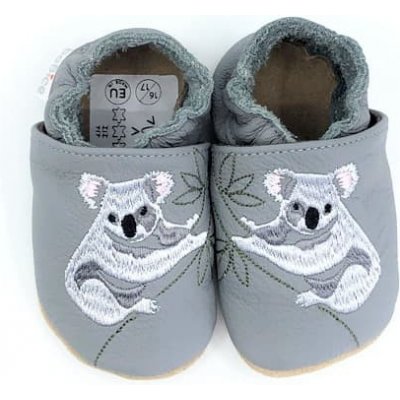 BaBice Kožené barefoot capáčky koala EM-036