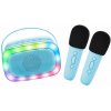 Lalarma Bluetooth Karaoke párty set + 2 mikrofóny Blue