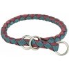 Trixie Obojok CAVO okrúhly polosťahovací, sangria/petrolejová 35-41cm/ 12mm