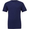 Canvas Unisex tričko CV3413 Navy Triblend -Heather XS