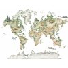 Donga Fototapeta vliesová: Dětská tapeta zvířata světa - 368x254 cm