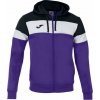 Joma Tréningová mikina CREW IV HOODIE JACKET PURPLE-BLACK Veľkosť: XXL