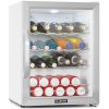 Klarstein Beersafe XL Crystal White, chladnička, energet. trieda D, 60 l, LED, sklenené dvierka, biela/strieborná (HEA-Beersafe XL WSS)