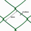 Pletivo štvorhranné, oko 60 mm, drôt 2,5 mm, výška 200 cm, 10 m, machová zelená