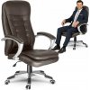 Otáčací kancelársky fotel Sofotel tmavohnedý