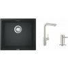 Súprava kuchynská batéria Grohe Essence 30270DC0, granitový drez Grohe K700 31653AP0, 40535DC0