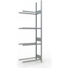 Regál na pneumatiky SCHULTE, prídavné pole, 4 úrovne, šírka police 900 mm, 906x436x2750 mm