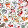 Bavlna kolekcia Seeds to Sew s kvetinami 1 m