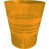 Plastkon dekorativní kvetináč Orchid 13 cm transparentní oranžový