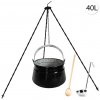 Perfect Home Kotlík s trojnožkou, varechou, naberačkou, 40L, 4ks, Set-104