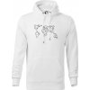 Geometria - svet - Mikina pánska Cape s kapucňou - 2XL ( Biela )