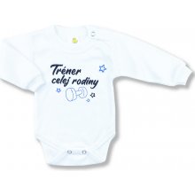 BABY´S WEAR Detské body Tréner biele